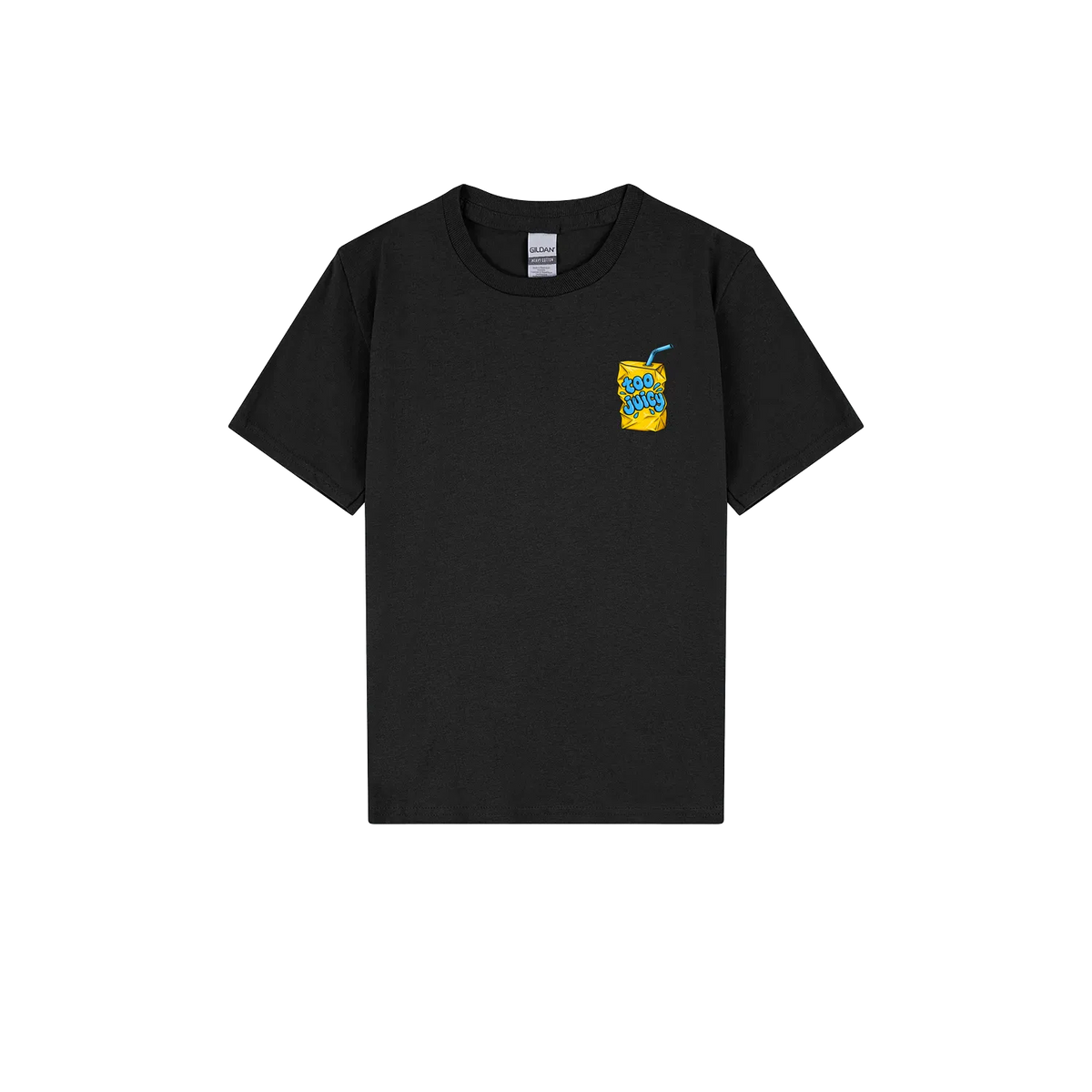 Black front flat lay