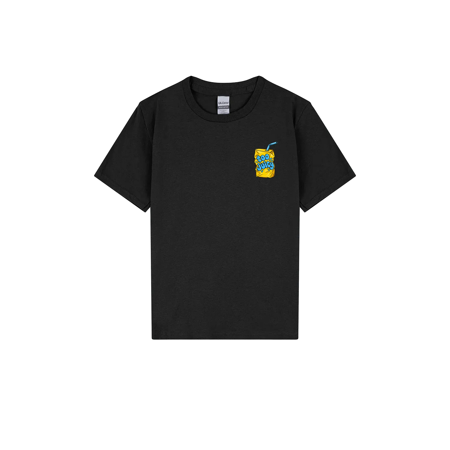 Black front flat lay