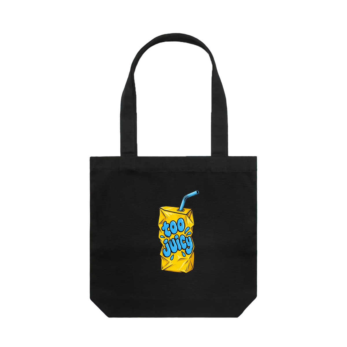Black front flat lay