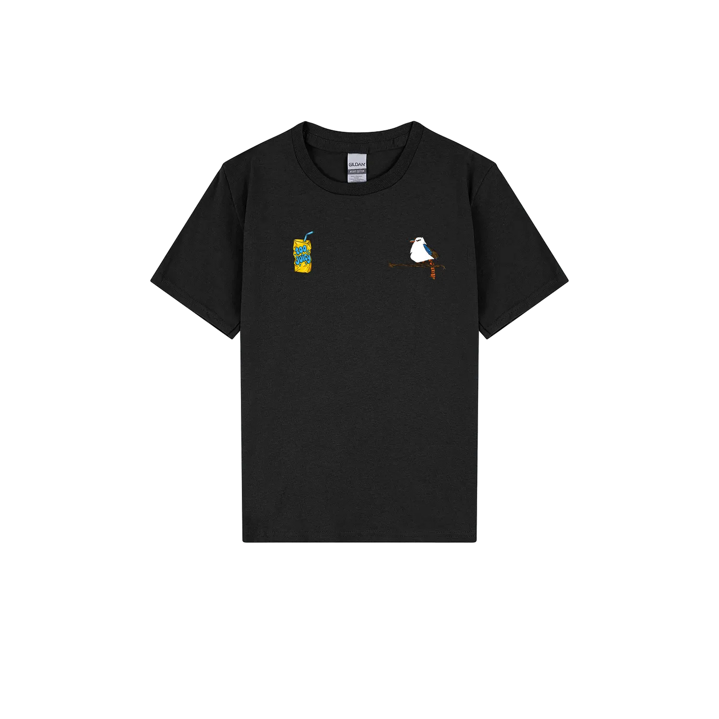 Black front flat lay