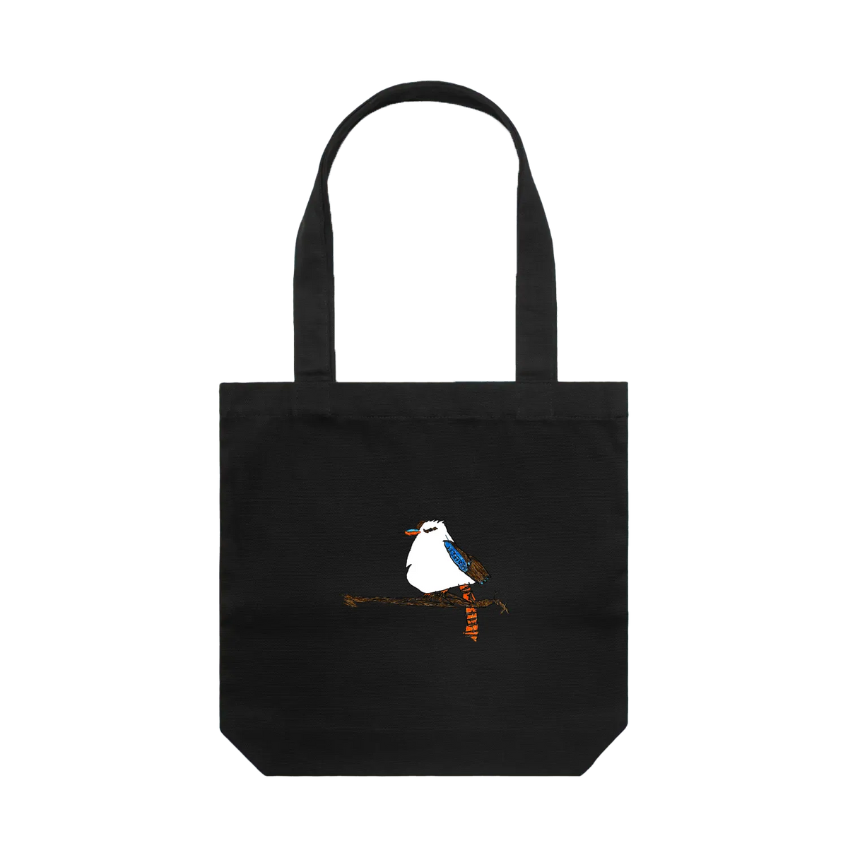 Black front flat lay