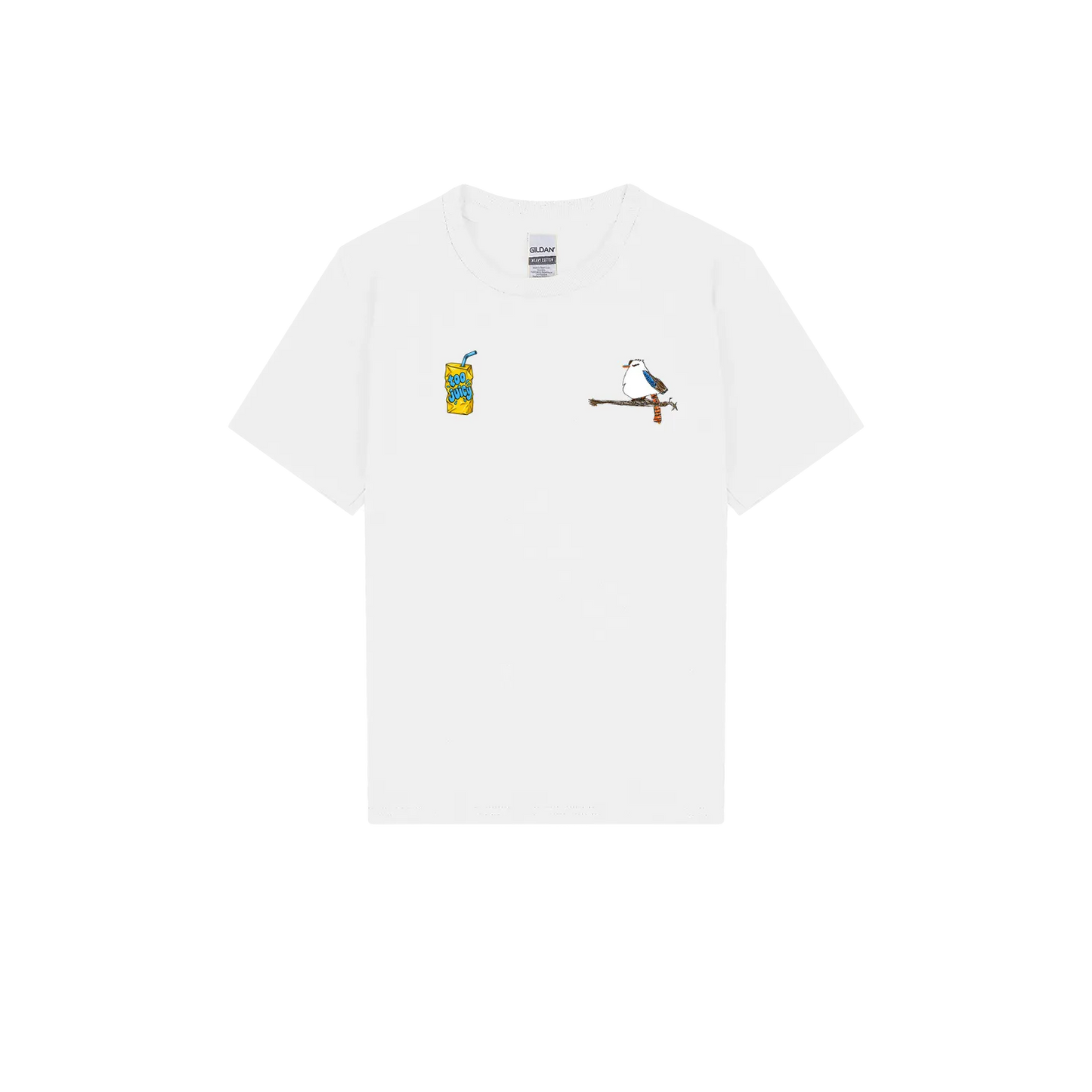 White front flat lay