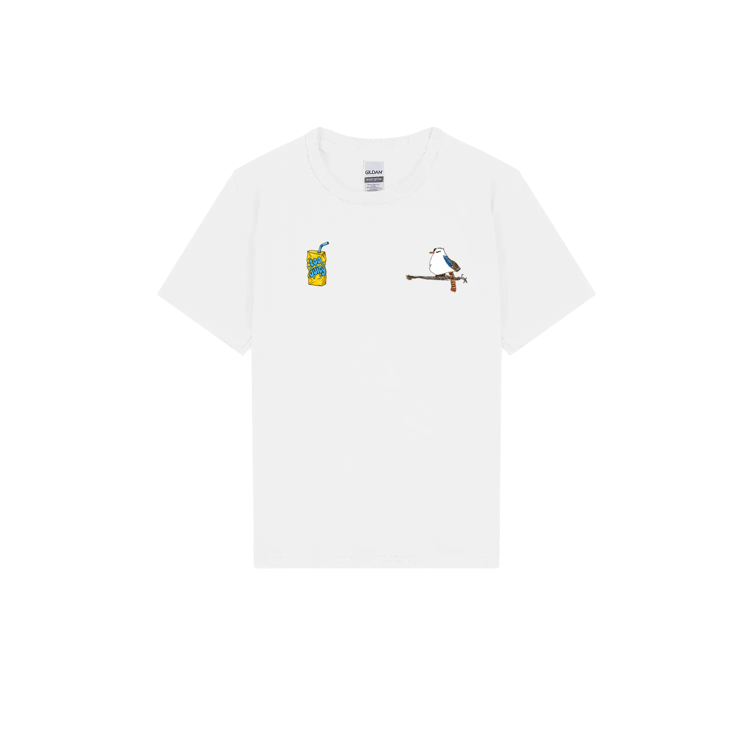 White front flat lay